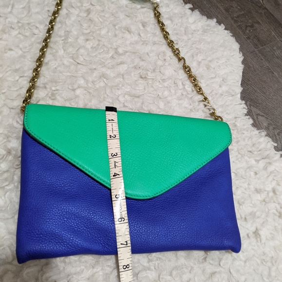 NWT ~ J. CREW Leather Envelope Clutch Purse - Picture 5 of 11